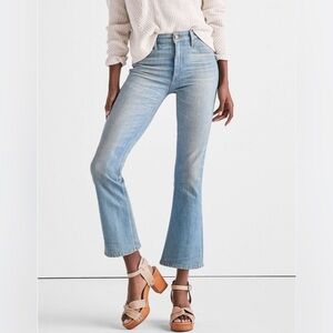 Lucky Brand Bridgette High Rise Cropped Mini Boot Jean in light wash Sz 6/28